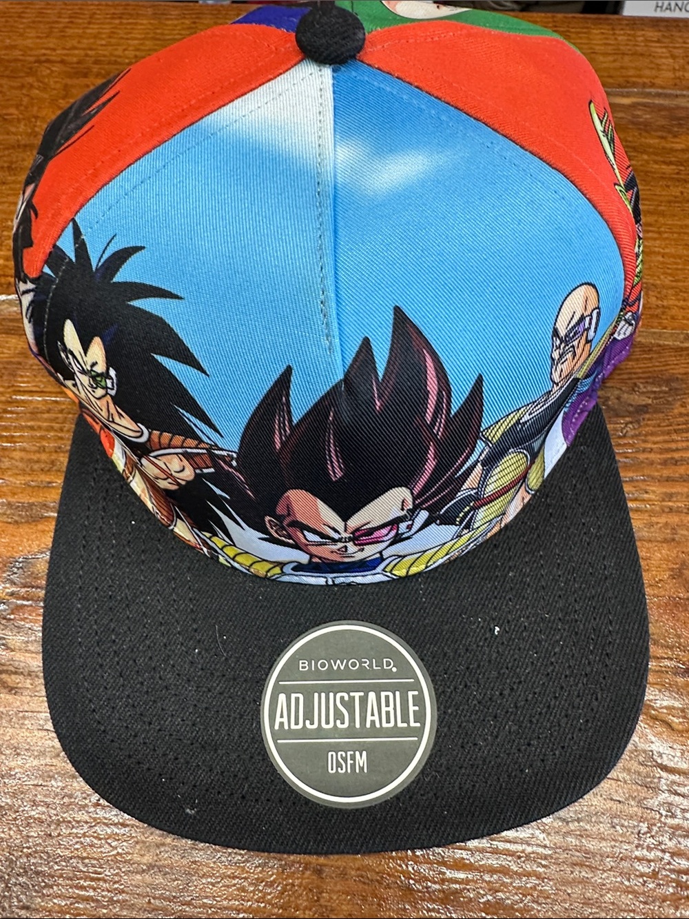 Bioworld Dragon Ball Z Multi-Color Character Panel Snapback Hat